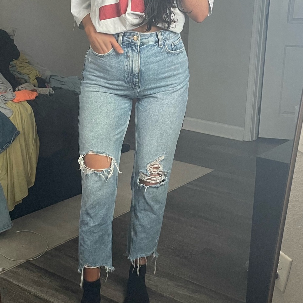 Zara distressed jeans